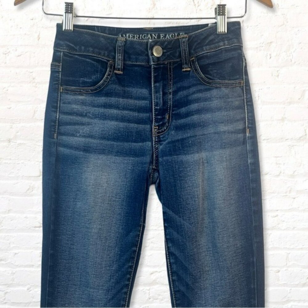 American Eagle Outfitters Hi Rise Jegging Skinny Jeans Size 00 Short - Picture 5 of 11